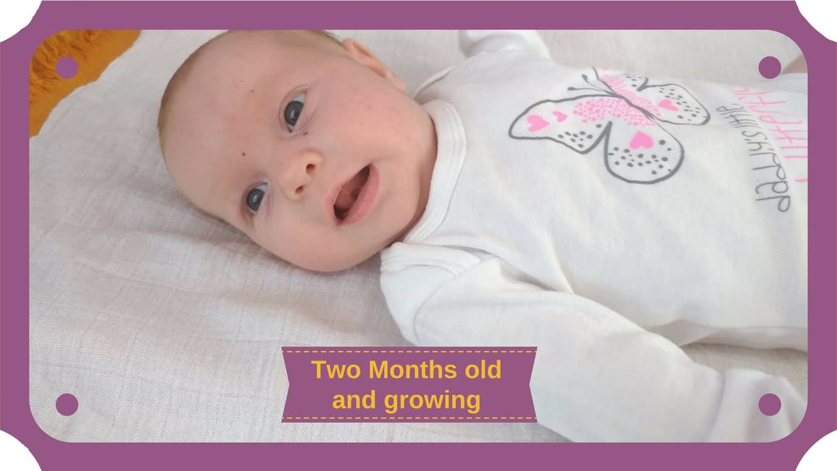 A newborn in the second month