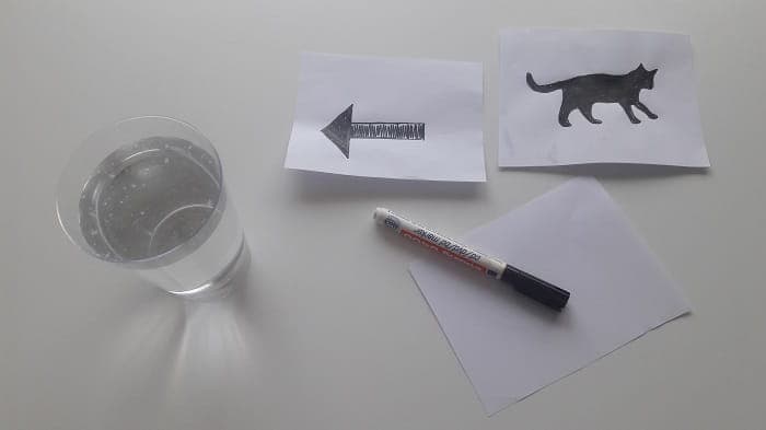 Demonstracija loma svjetlosti ili ili Refrakcije - potrebni Materijali