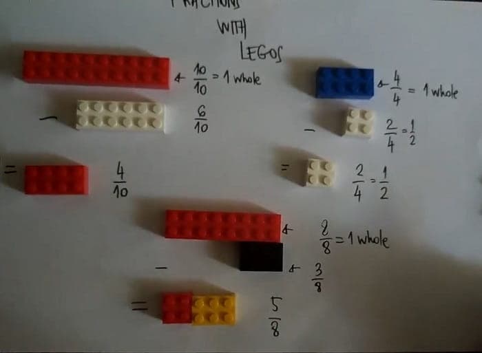 Easily Learn Subtracting with legos