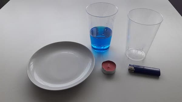 Eksperiment sa svijećom u vakuumu - Potrebni materijali