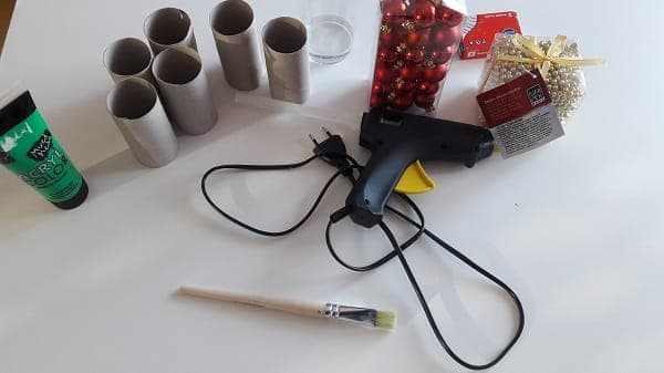 How to Make a Toilet roll tube Christmas Tree - Materials Needed