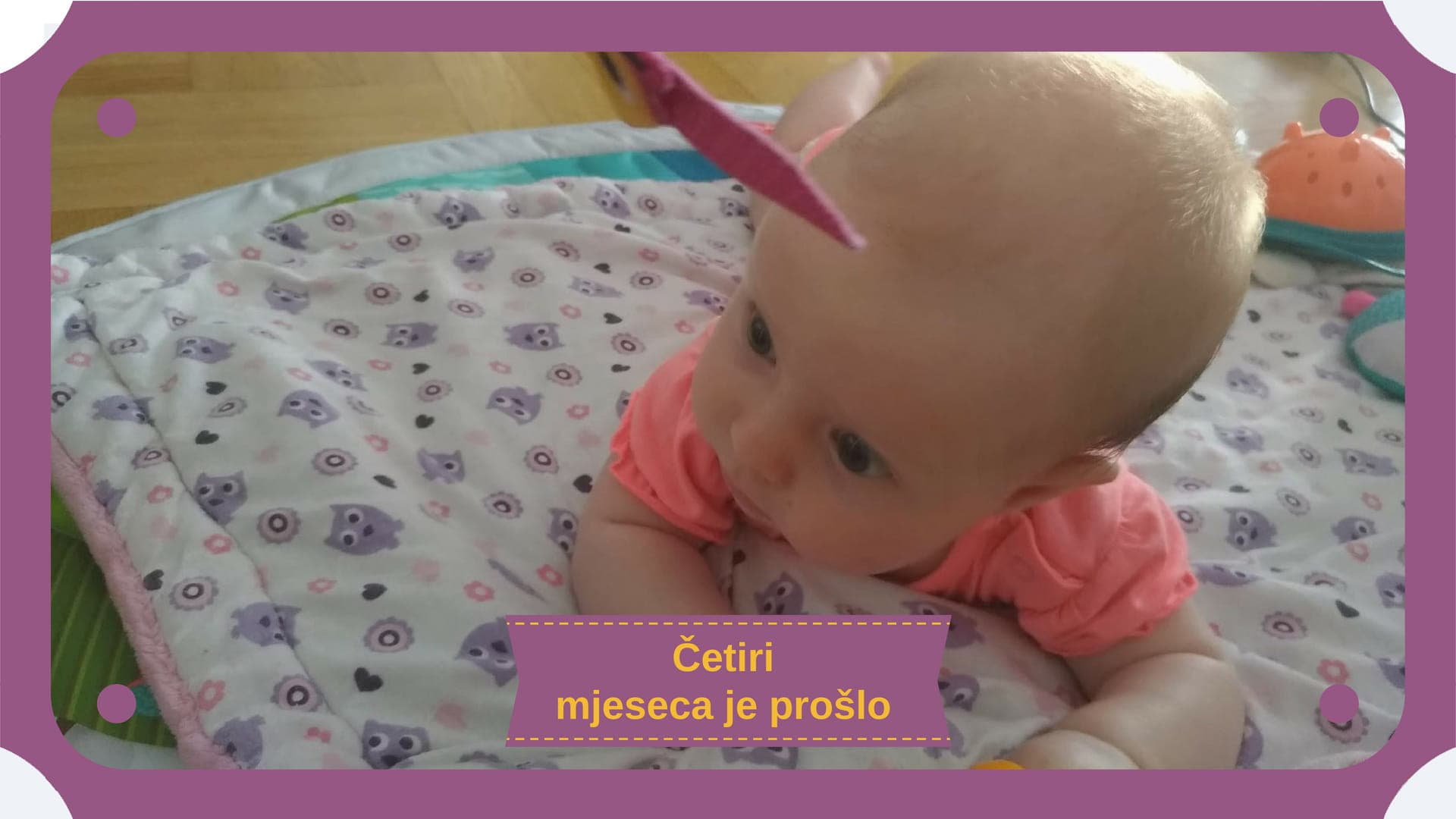 Što očekivati od bebe u četvrtom mjesecu života