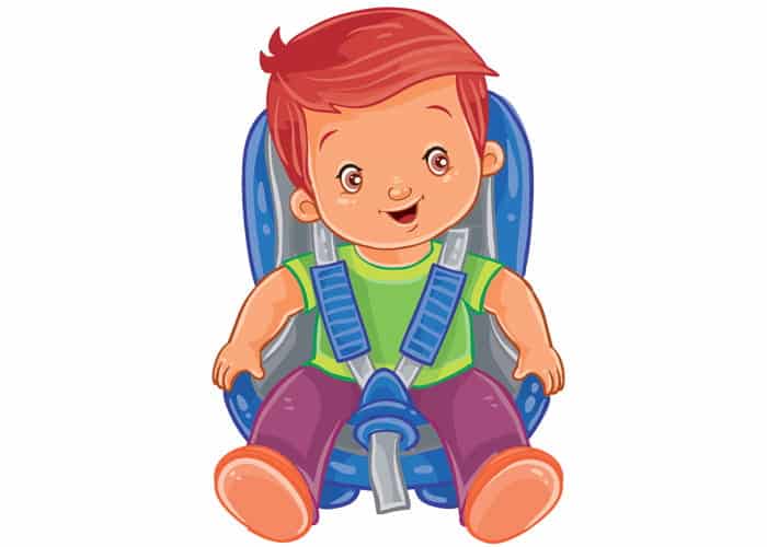 baby in seventeen and eighteen month - Toddler in a car seat