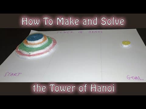 Thumbnail for: Kako napraviti i riješiti Hanoi toranj (Brahma Toranj ili Lucasov Toranj)