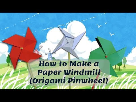 Thumbnail for: Kako napraviti Origami Vjetrenjaču od Papira