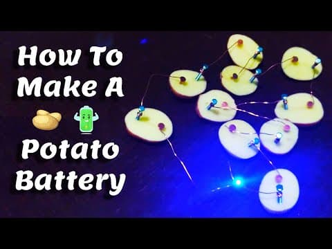 Thumbnail for: Kako napraviti Bateriju od Krumpira koristeći bakar i Cink