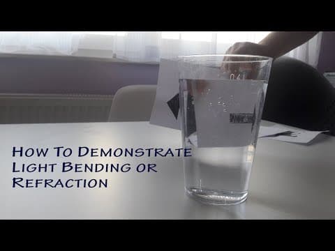 Thumbnail for: Demonstracija loma svjetlosti ili refrakcije
