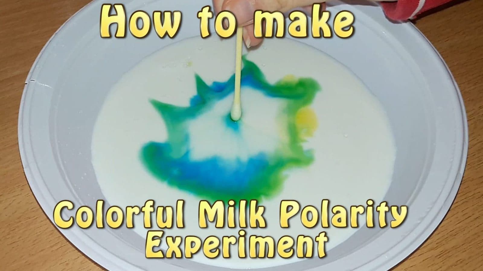How to Make Colorful Milk Polarity Experiment