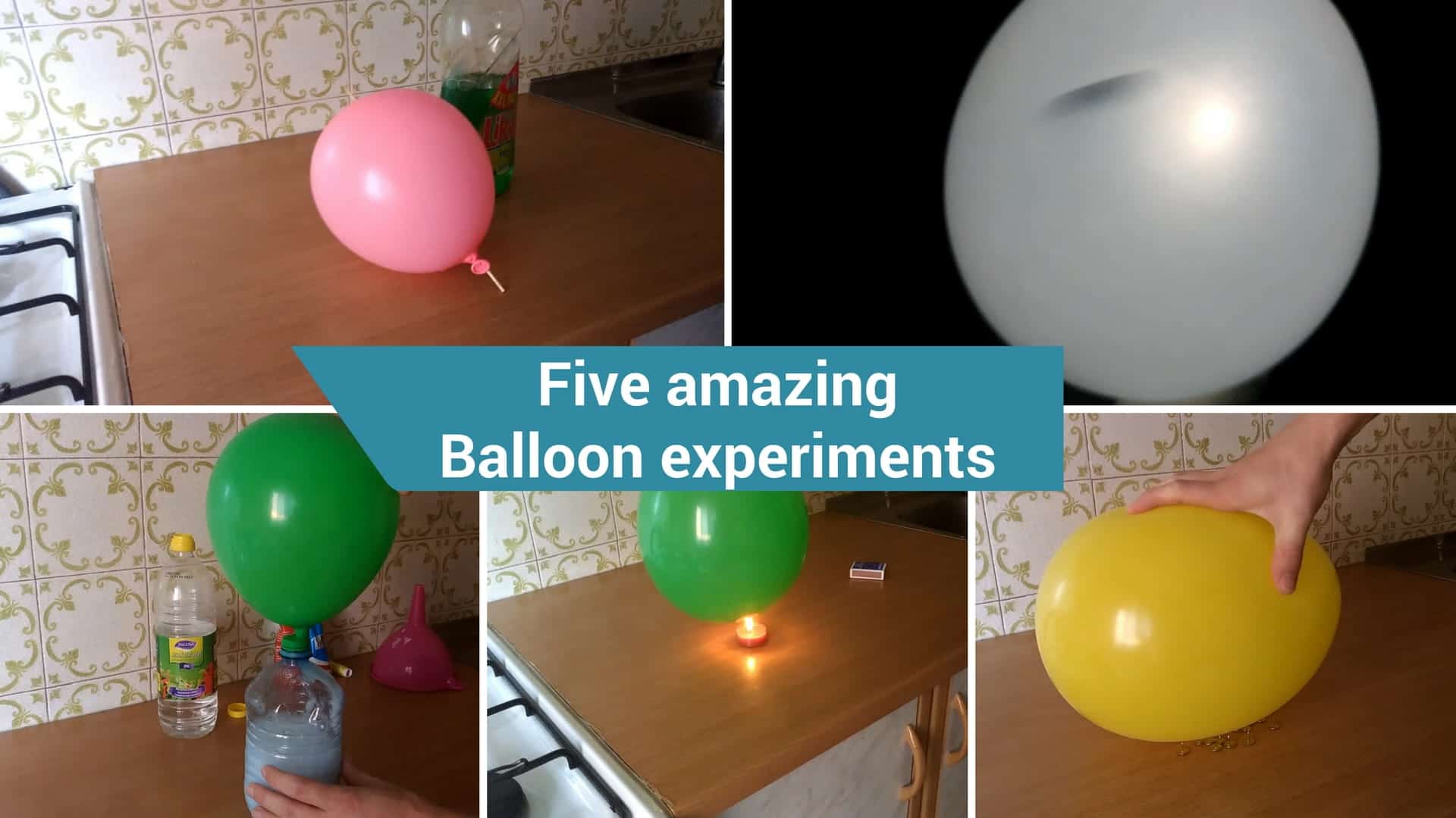 Five fun balloon experiments for kids