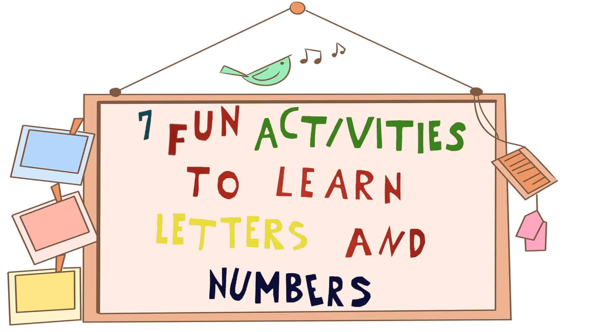 Activities to learn letters and numbers