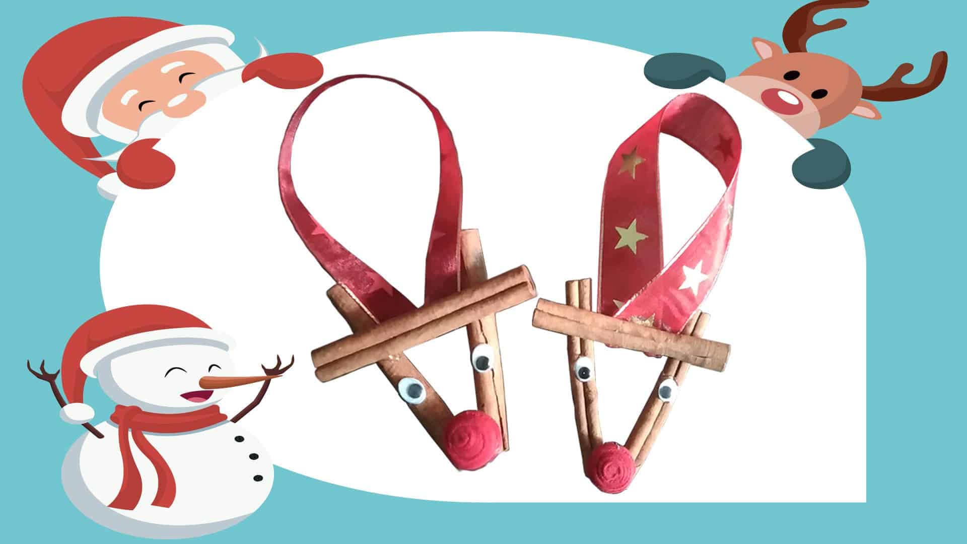A Christmas reindeer decoration craft