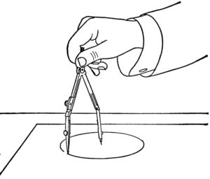 Compass is your best friend in drawing circles