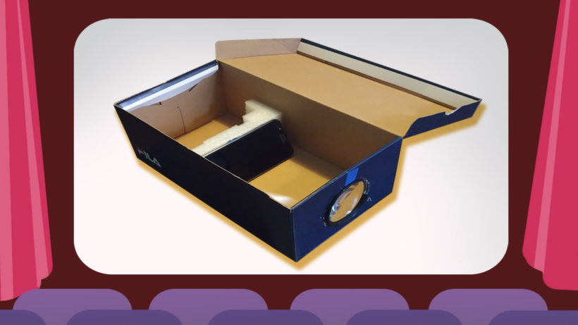 Kako napraviti projektor pomocu mobitela kartonske kutije i povecala - Pocetna Slika