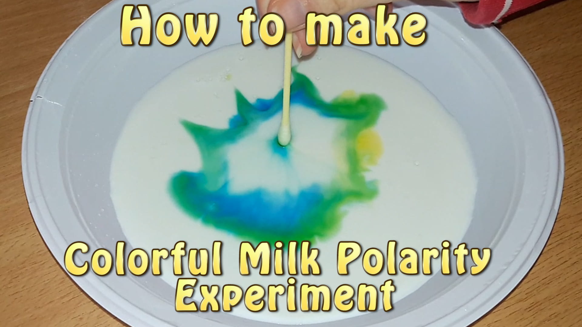 Colorful Milk Polarity Experiment STEM Little Explorers