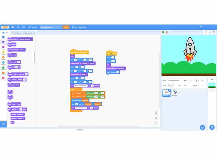 Ucenje programiranja pomocu Scratcha - Dijelovi ekrana