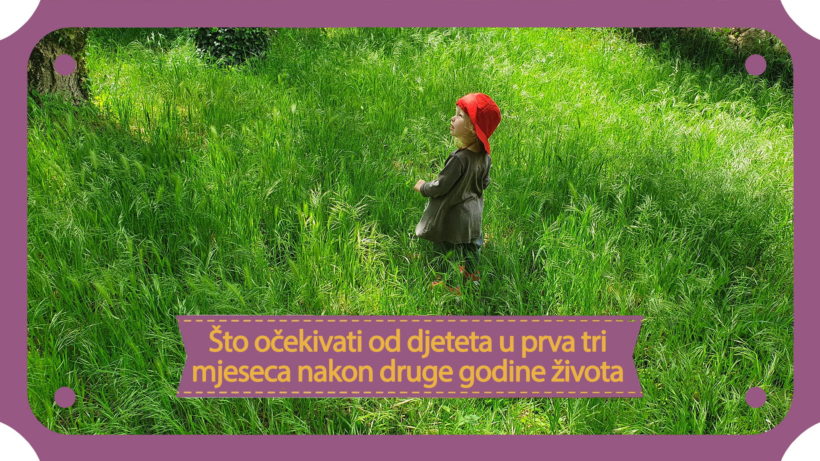 Što očekivati od djeteta u prva tri mjeseca nakon druge godine života
