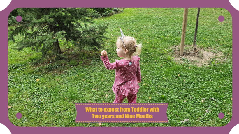 What to expect from Toddler with Two years and Nine Months
