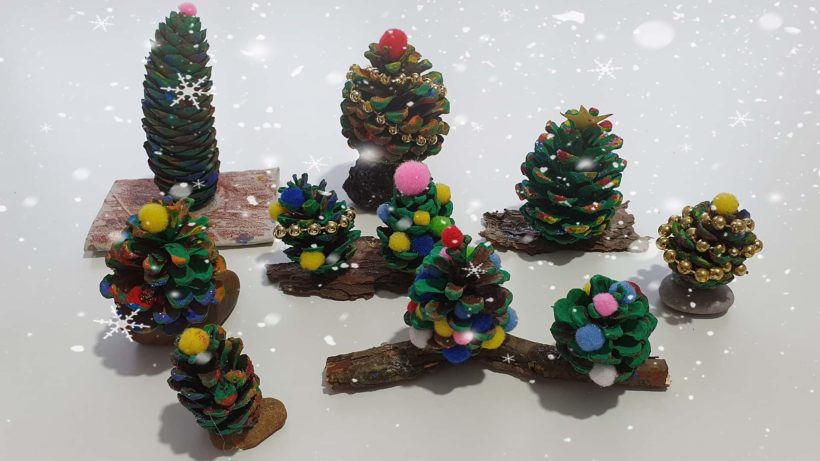 How to make Pinecone Christmas Tree - Cover Image